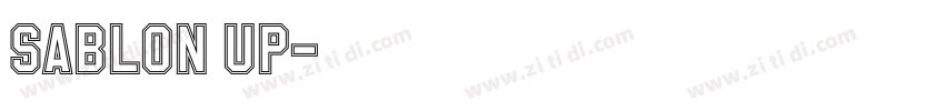 Sablon Up字体转换